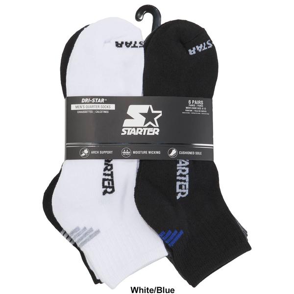 Mens Starter(R) 6pk. Quarter Socks alternate view