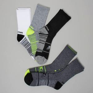 Boys (8-20) Starter(R) 5pk.Cushioned Socks - White/Grey
