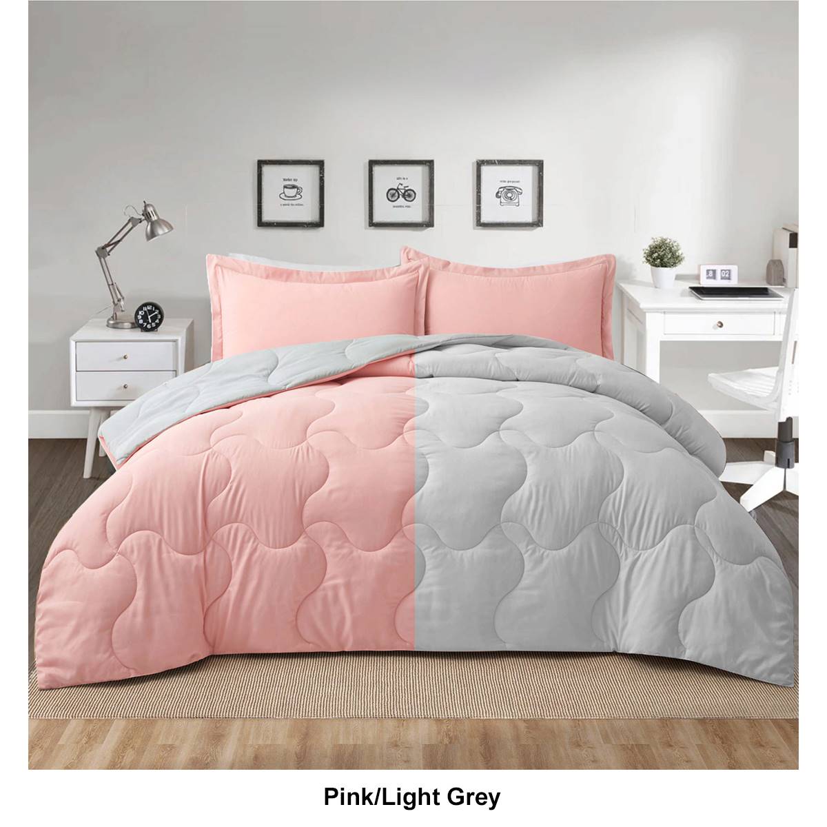 PeaceNest Lightweight Reversible Down Alternative Comforter Set