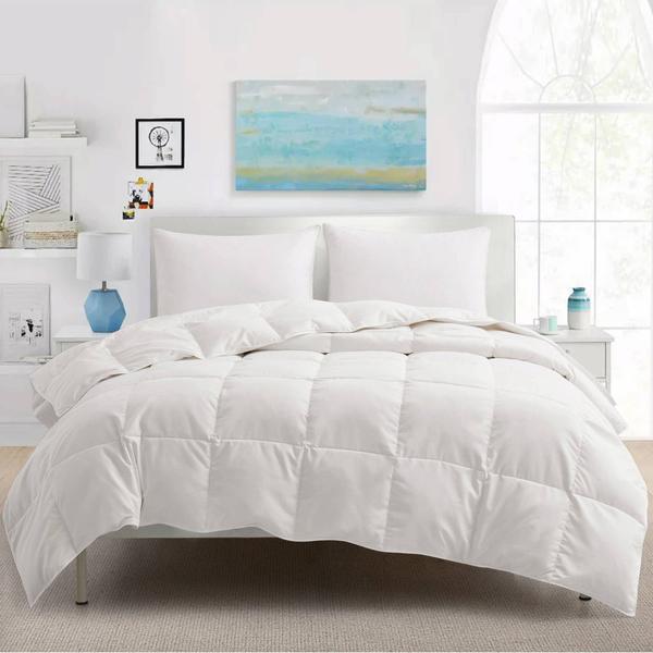 PeaceNest Lightweight White Goose Down and Feather Comforter
