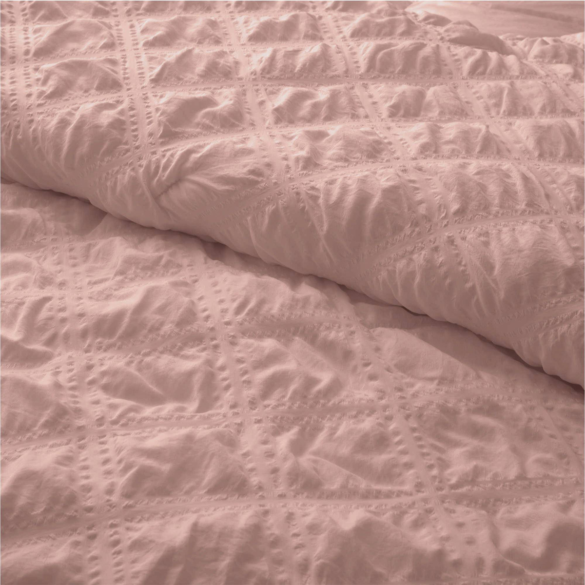 PeaceNest All Season Bubble Ruched Down Alternative Comforter Set