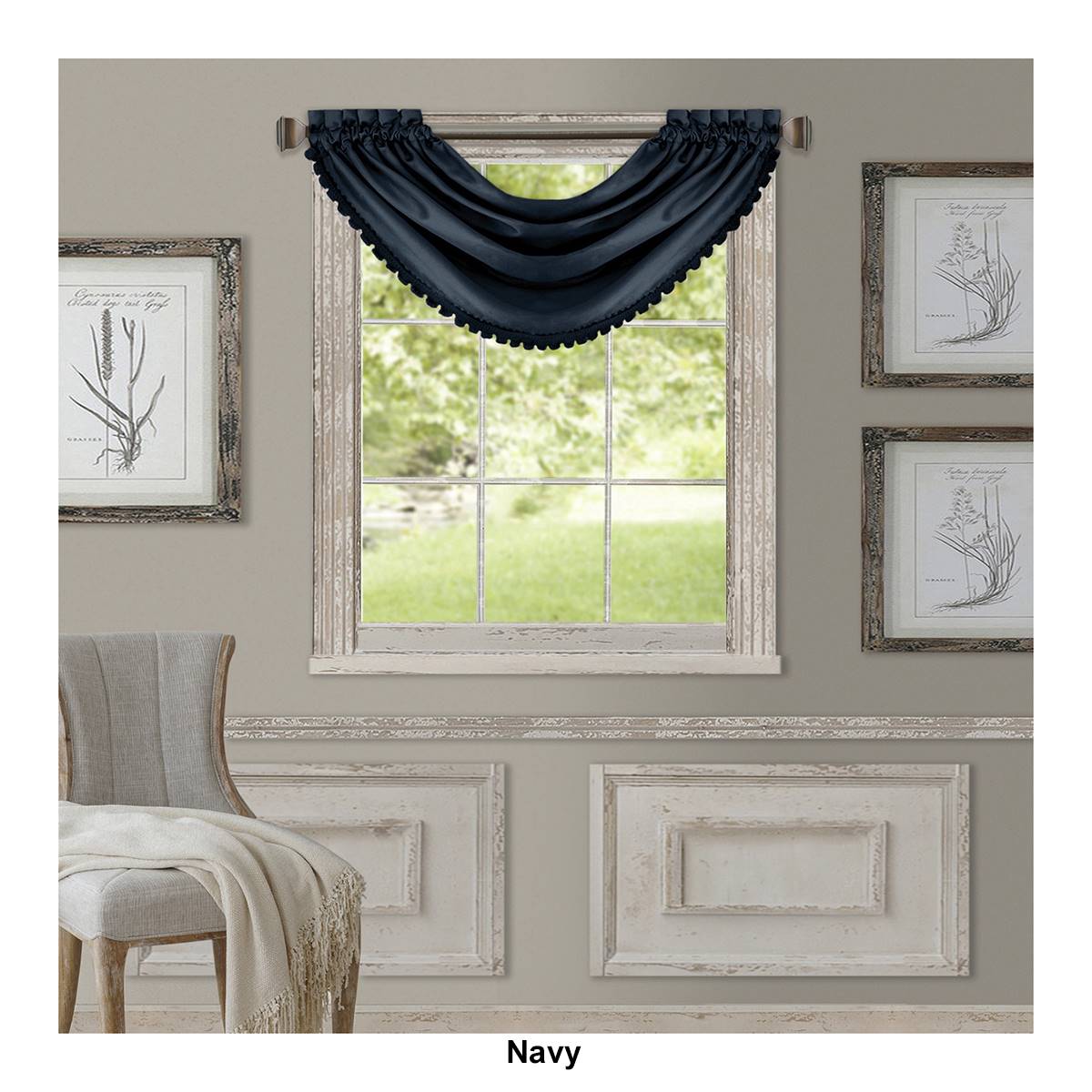 Elrene All Seasons Waterfall Window Valance