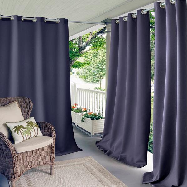Threadmade Connor Solid Indoor/Outdoor Window Curtain
