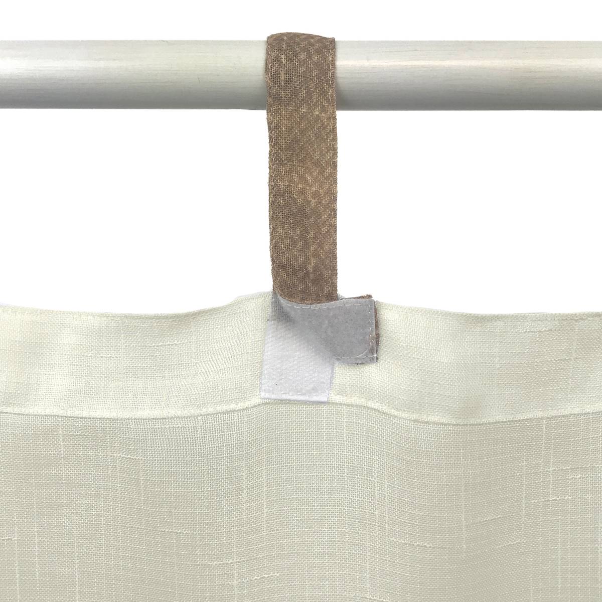 Elrene Darien Sheer Adhesive Loop Tab Top Window Curtain Panel