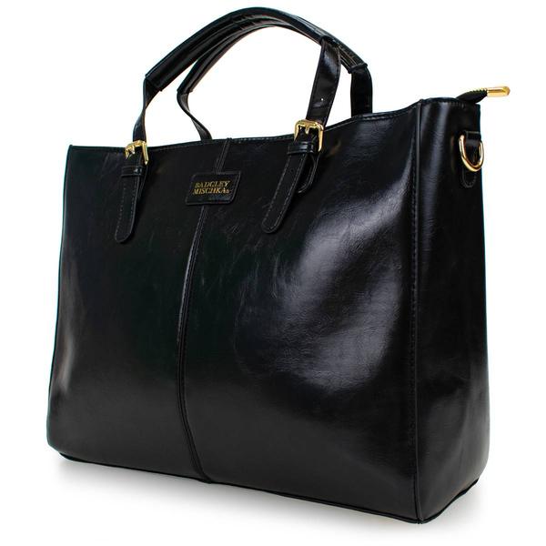 Badgley Mischka Julia XL Vegan Leather Tote Weekender Travel Bag