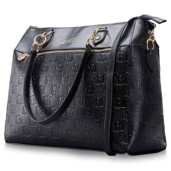 Badgley Mischka Madalyn Vegan Leather Travel Tote Weekender Bag alternate view