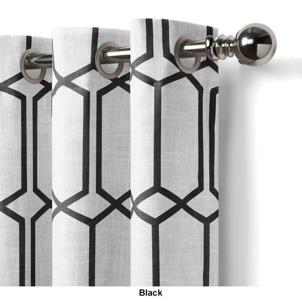 Threadmade Kaiden Geometric Room Darkening Window Curtain alternate view