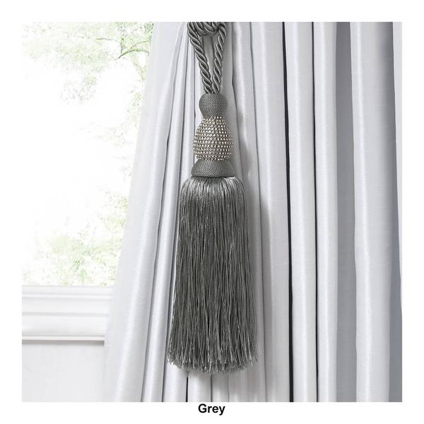 Threadmade Julia Rhinestone Tassel Curtain Tieback alternate view