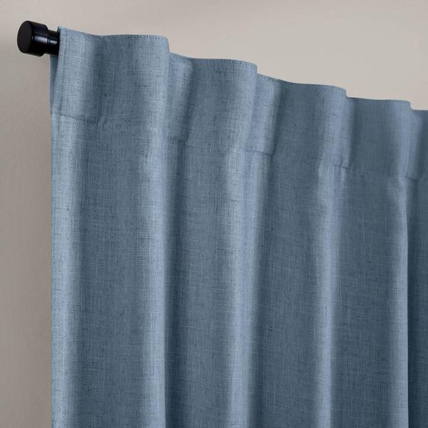 Threadmade Harrow Solid Texture Blackout Window Curtain Panel alternate view