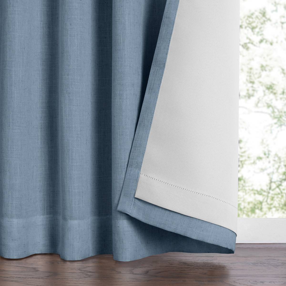 Elrene Harrow Solid Texture Blackout Window Curtain Panel