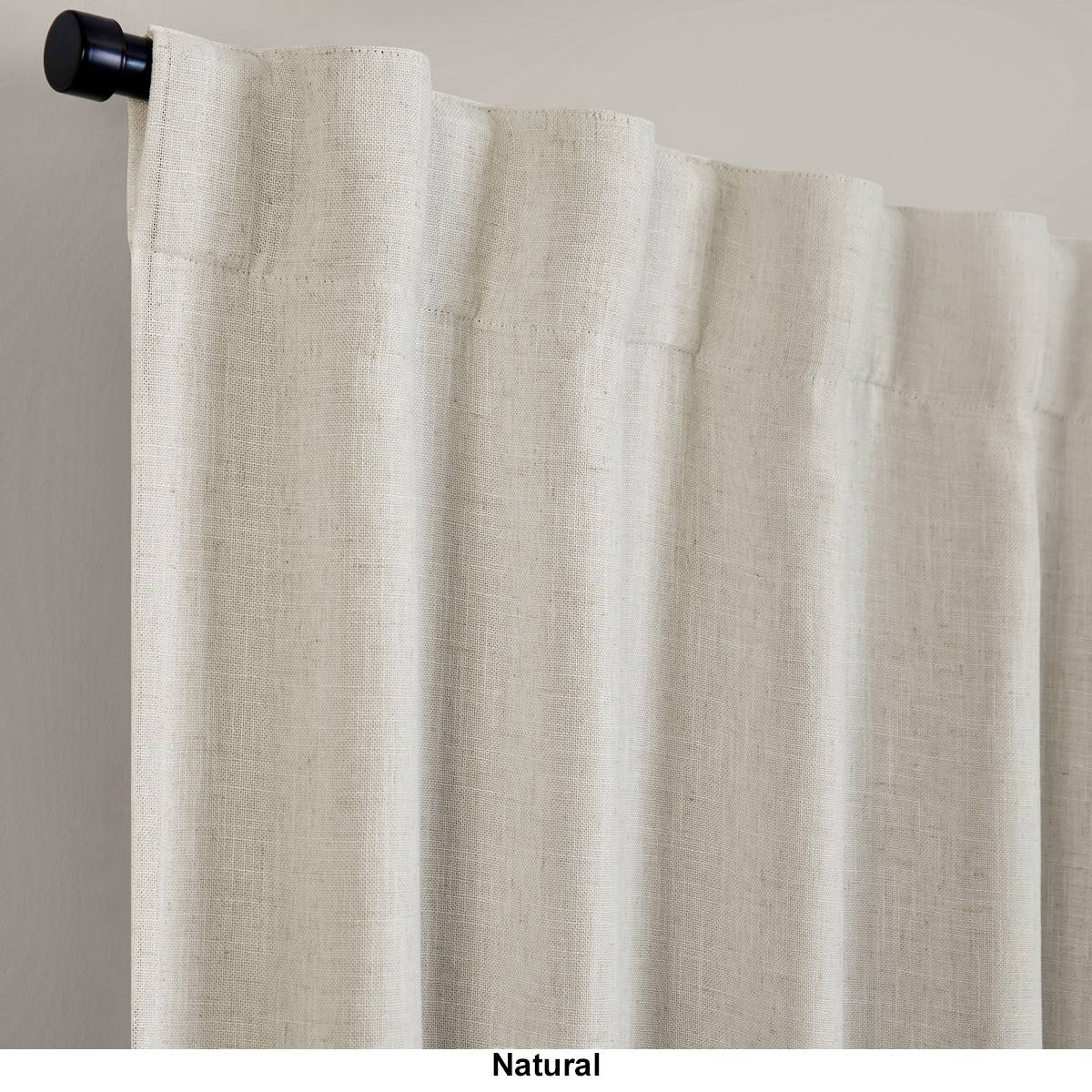 Elrene Harrow Solid Texture Blackout Window Curtain Panel