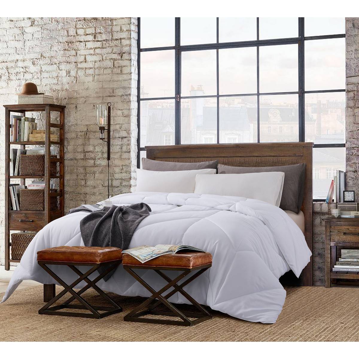 St. James Home Chevron Stitch Down Alternative Comforter