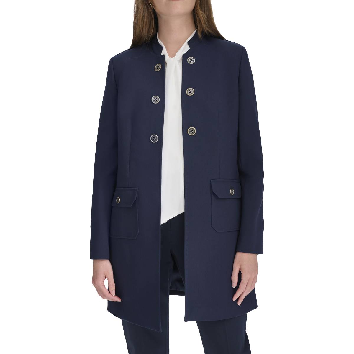 Womens Tommy Hilfiger Long Sleeve Open Topper Jacket