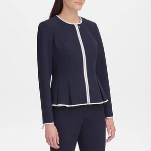 Womens Tommy Hilfiger Piped Zip Front Blazer alternate view