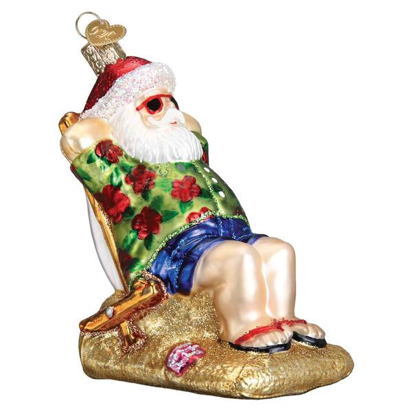 Old World Christmas Sunning Santa alternate view