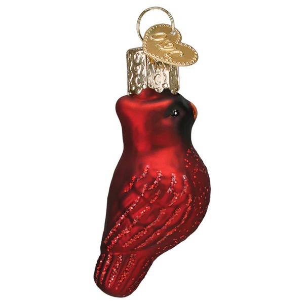 Old World Christmas Mini Red Cardinal Ornament alternate view