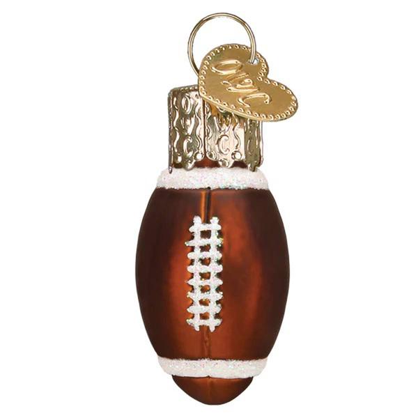 Old World Christmas Mini Football Glass Ornament alternate view