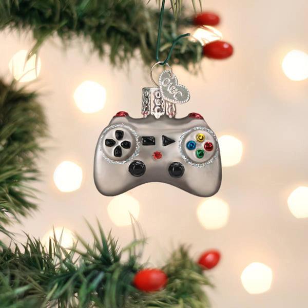 Old World ChristmasVideo Game Controller Blown Glass Ornament