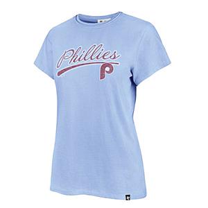 Womens '47 Brand Phillies Believer Short Sleeve Tee
