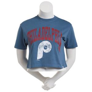 Womens '47 Brand Philadelphia Retro Box Crop Top Tee