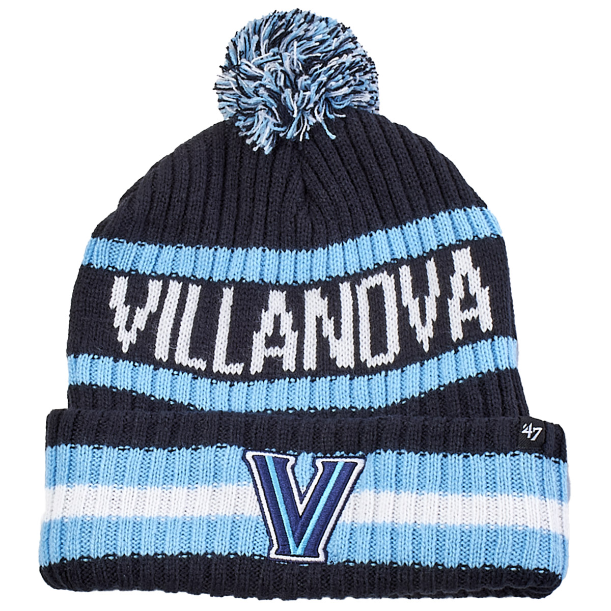 Mens '47 Brand Villanova Wildcats Knit Hat W/ Pom