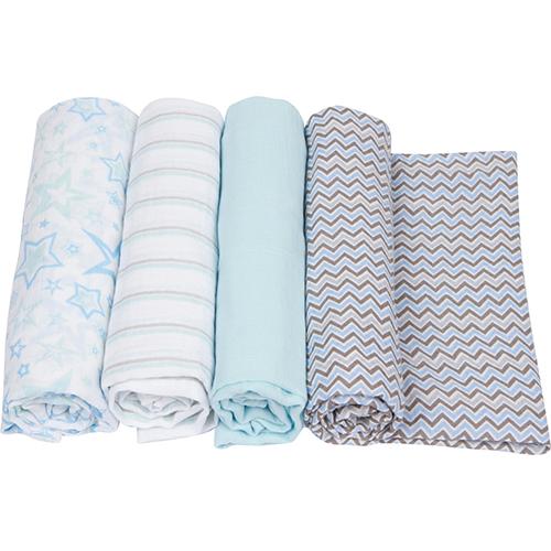 MiracleWare(R) Swaddle Blankets - Blue