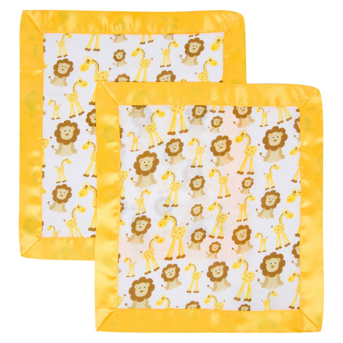 MiracleWare(R) 2-Pack Yellow Trim Muslin Security Blankets