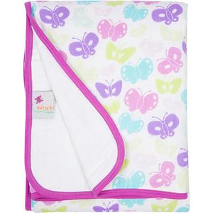 MiracleWare(R) Butterflies Muslin Serenity Blanket