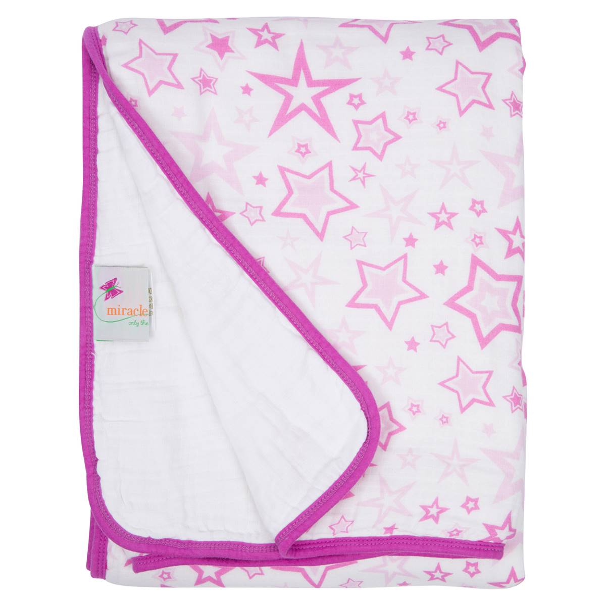 MiracleWare(R) Pink Stars Serenity Blanket