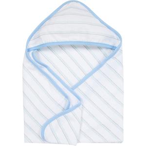 MiracleWare(R) Blue & Grey Stripe Hooded Towel