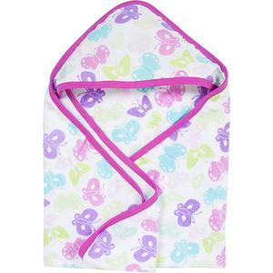 MiracleWare(R) Butterfly Muslin Hooded Towel