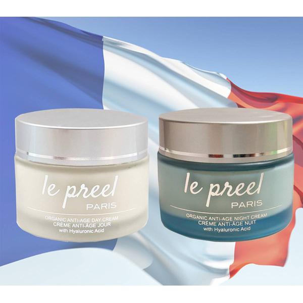 Le Preel Paris Organic Anti-Aging Day & Night Time Creams