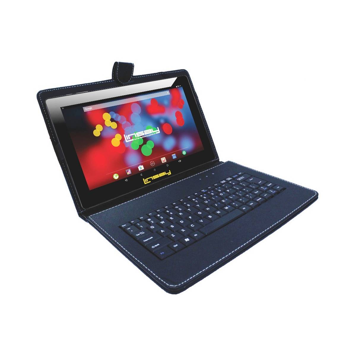 Linsay 10in. Android 12 Tablet With Leather Keyboard
