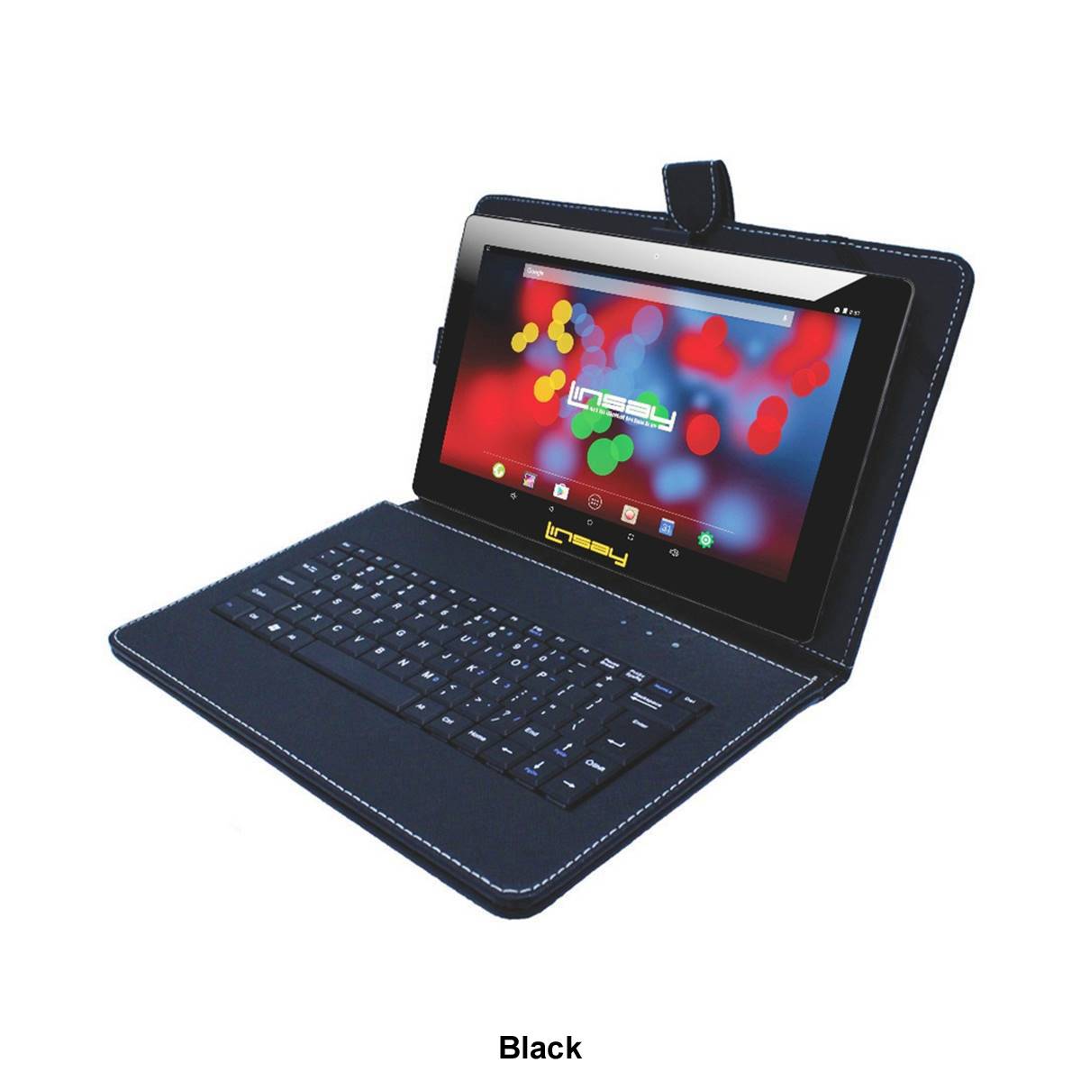 Linsay 10in. Android 12 Tablet With Leather Keyboard