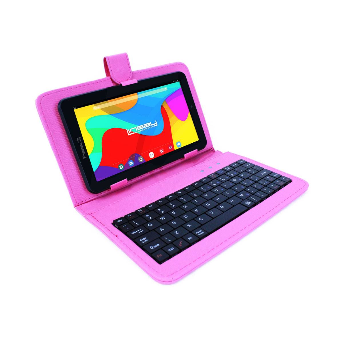 Linsay 7in. Quad Core Tablet With Leather Keyboard