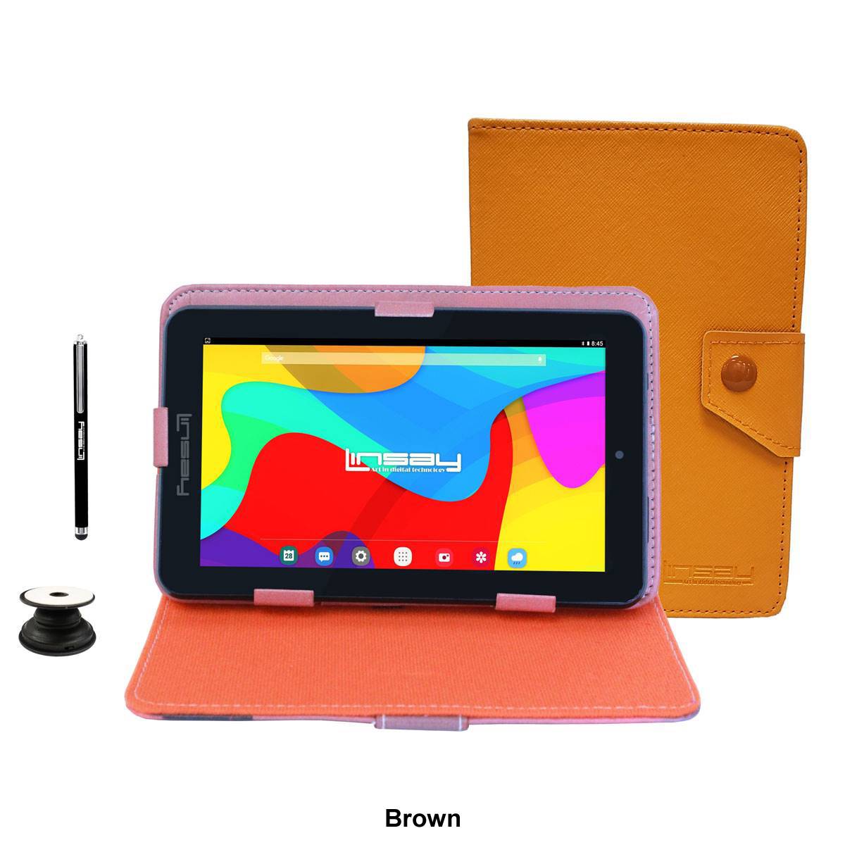 Linsay 7in. Quad Core Tablet With Leather Case