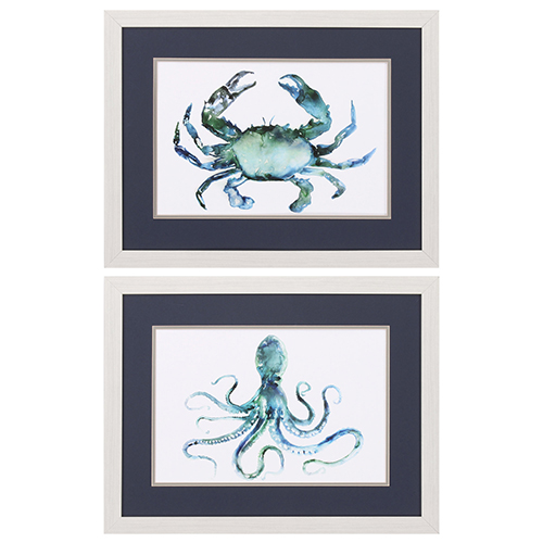 Propac Images(R) 2pc. Crab & Octopus Wall Art Set