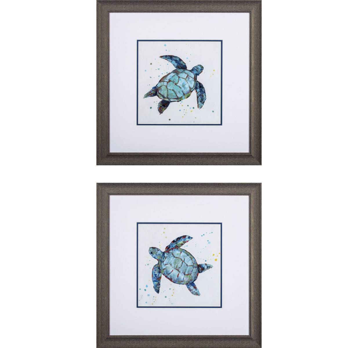 Propac Images(R) 2pc. Bubbly Blue Turtle Wall Art