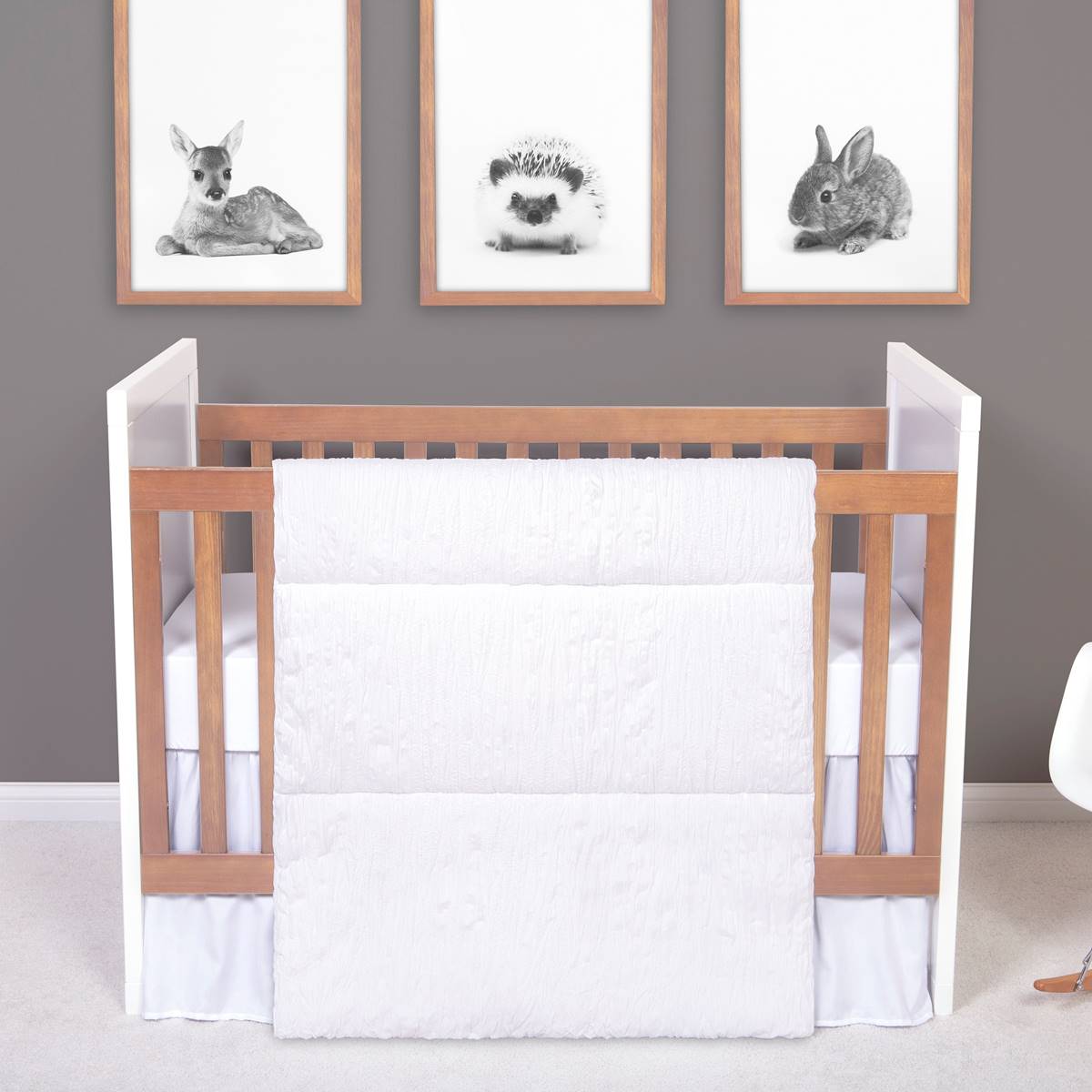 Trend Lab(R) Simply White 3pc. Crib Bedding Set