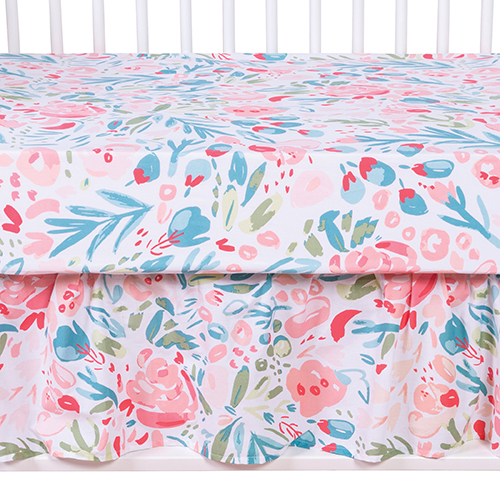 Trend Lab(R) My Tiny Moments(tm) Painterly Floral Crib Bedding Set