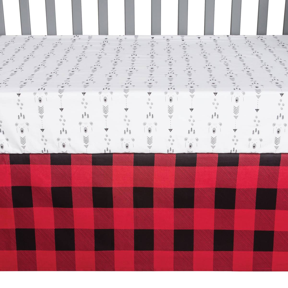 Trend Lab(R) Peak-a-Bear 3pc. Crib Bedding Set