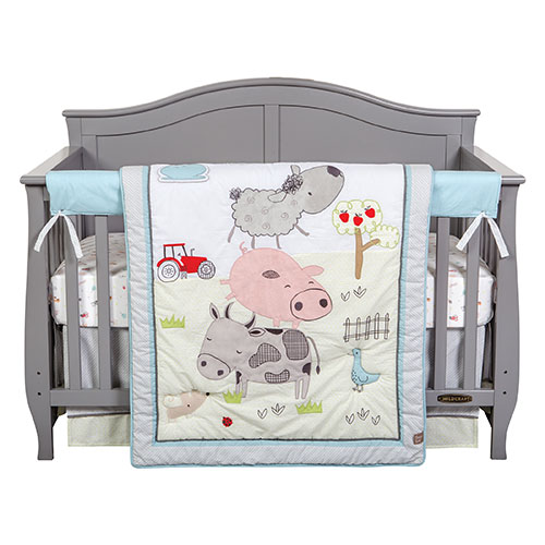 Trend Lab(R) Farm Stack 4pc. Crib Bedding Set