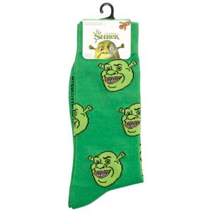 Mens Centric Brands Shrek Ogre Smile Crew Socks