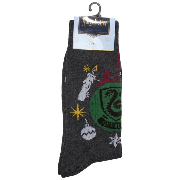 Mens Harry Potter(tm) Slytherin Christmas Crew Socks
