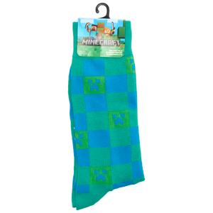 Mens Centric Brands Checkered Minecraft Crew Socks