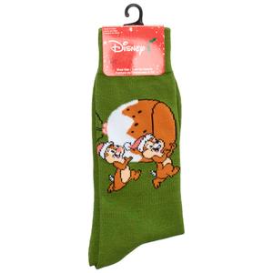 Mens Centric Brands Chip 'n' Dale Christmas Chipmunk Crew Socks