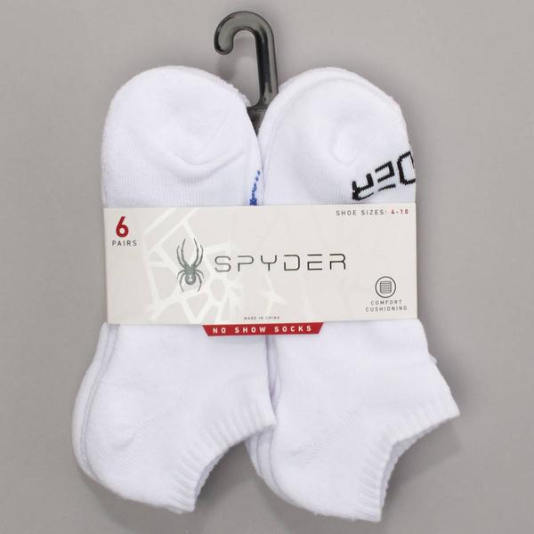 Boys (8-20) Spyder 6pk. No-Show Socks