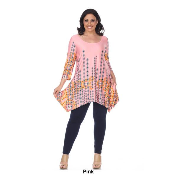 Plus Size White Mark Rella Tunic Top alternate view