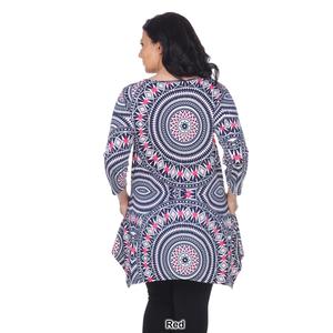 Plus Size White Mark Scoop Neck Maji Tunic alternate view