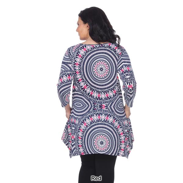Plus Size White Mark Scoop Neck Maji Tunic alternate view